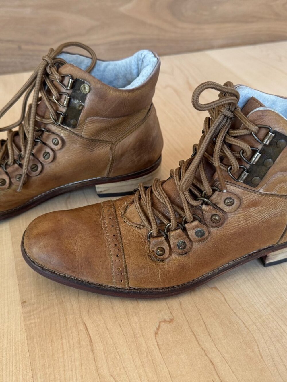 Free People Ventura Leather Ankle Boots - Professionally Resoled! size 40 W 8.5 - Picture 5 of 15